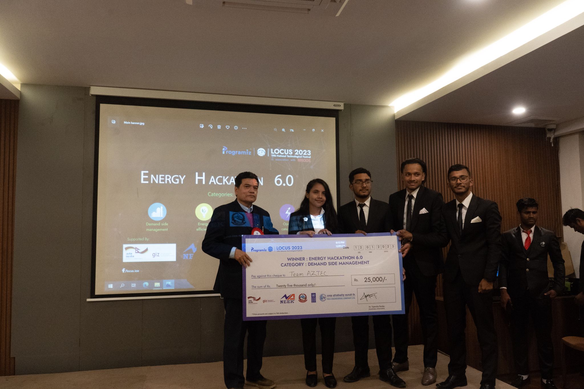 Energy Hackathon win
